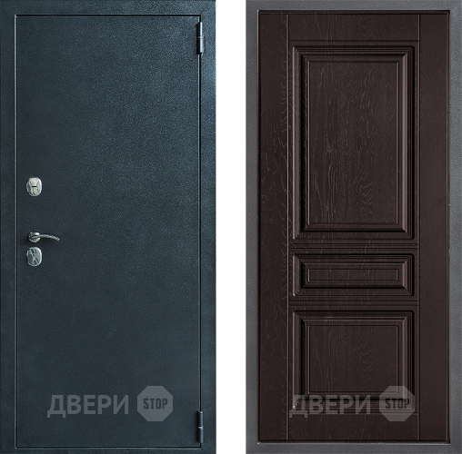 Входная металлическая Дверь Дверной континент ДК-70 Дизайн ФЛ-243 Дуб шоколадный в Павловском Посаде