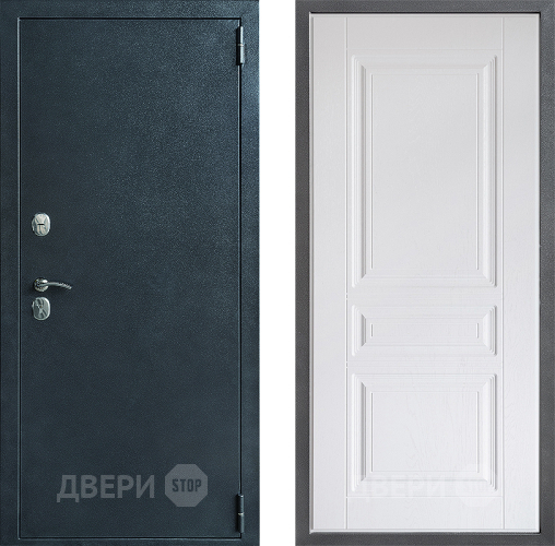 Входная металлическая Дверь Дверной континент ДК-70 Дизайн ФЛ-243 Альберо Браш серебро в Павловском Посаде
