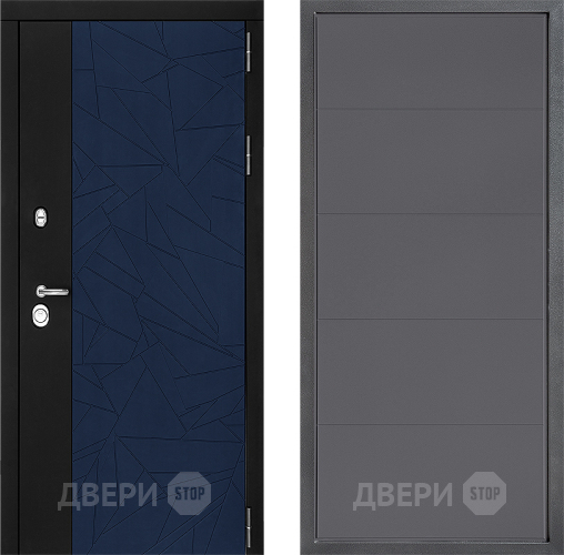 Входная металлическая Дверь Дверной континент ДК-9 ФЛ-649 Графит софт в Павловском Посаде