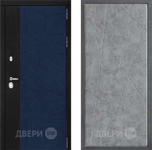 Входная металлическая Дверь Дверной континент ДК-9 ФЛ-655 Бетон серый в Павловском Посаде