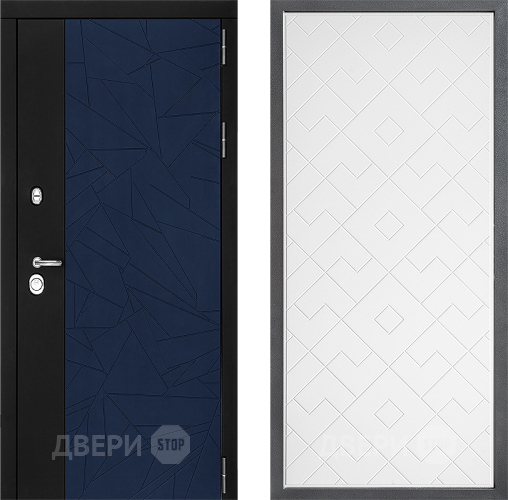 Входная металлическая Дверь Дверной континент ДК-9 ФЛ-Тиффани Белый софт в Павловском Посаде