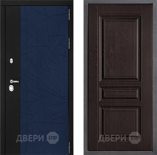 Входная металлическая Дверь Дверной континент ДК-9 ФЛ-243 Дуб шоколадный в Павловском Посаде