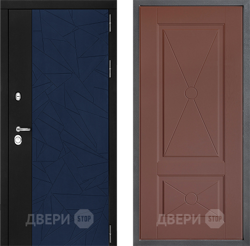Входная металлическая Дверь Дверной континент ДК-9 ФЛ-617 Ясень шоколадный в Павловском Посаде