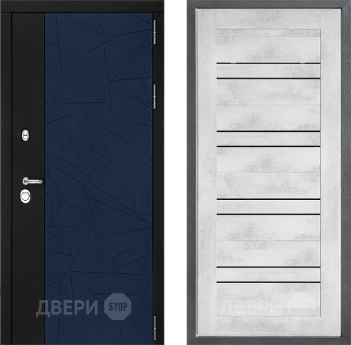 Входная металлическая Дверь Дверной континент ДК-9 ФЛ-49 Бетон снежный в Павловском Посаде