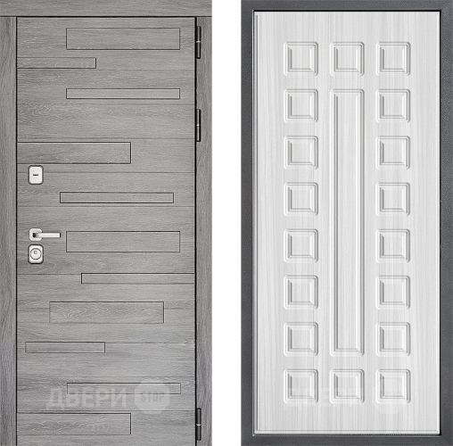 Входная металлическая Дверь Дверной континент ДК-10 ФЛ-183 Сандал белый в Павловском Посаде