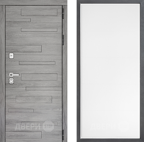 Входная металлическая Дверь Дверной континент ДК-10 ФЛ-649 Белый софт в Павловском Посаде