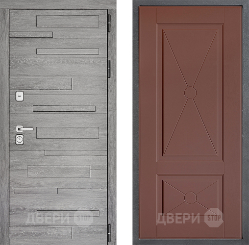 Дверь Дверной континент ДК-10 ФЛ-617 Ясень шоколадный в Павловском Посаде