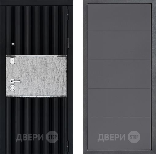 Входная металлическая Дверь Дверной континент ДК-13 ФЛ-649 Графит софт в Павловском Посаде