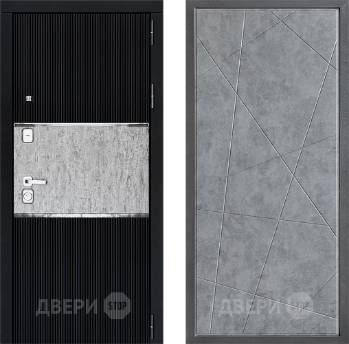 Входная металлическая Дверь Дверной континент ДК-13 ФЛ-655 Бетон серый в Павловском Посаде