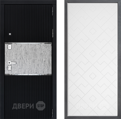 Входная металлическая Дверь Дверной континент ДК-13 ФЛ-Тиффани Белый софт в Павловском Посаде