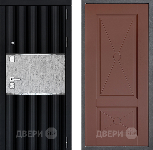 Входная металлическая Дверь Дверной континент ДК-13 ФЛ-617 Ясень шоколадный в Павловском Посаде