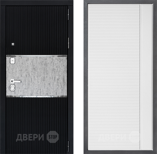 Входная металлическая Дверь Дверной континент ДК-13 ФЛ-757 Белое Стекло Софт милк в Павловском Посаде