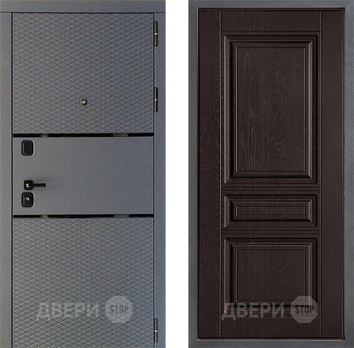Дверь Дверной континент Диамант Дизайн ФЛ-243 Дуб шоколадный в Павловском Посаде