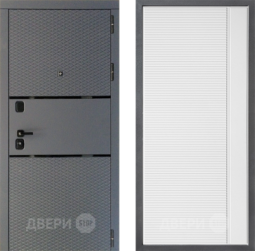 Дверь Дверной континент Диамант Дизайн ФЛ-757 Белое Стекло Софт милк в Павловском Посаде
