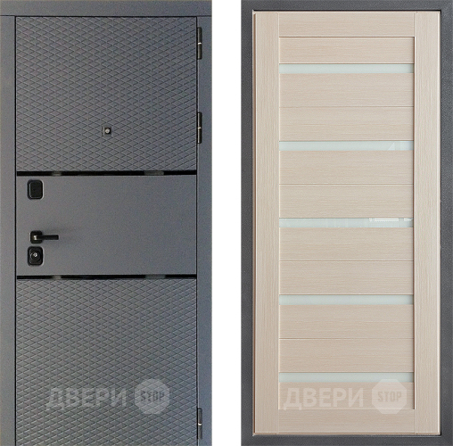 Входная металлическая Дверь Дверной континент Диамант Дизайн ФЛ-47 Лиственница белая в Павловском Посаде