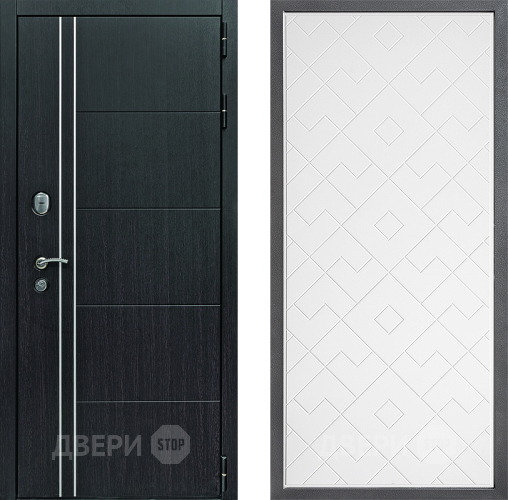 Входная металлическая Дверь Дверной континент Теплолюкс Дизайн ФЛ-Тиффани Белый софт в Павловском Посаде