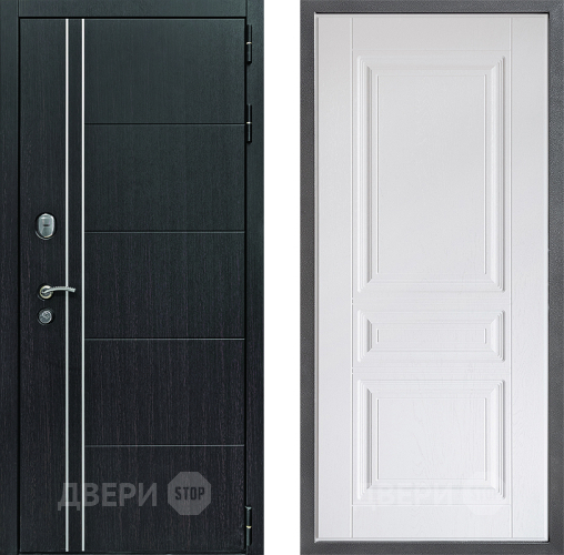 Входная металлическая Дверь Дверной континент Теплолюкс Дизайн ФЛ-243 Альберо Браш серебро в Павловском Посаде