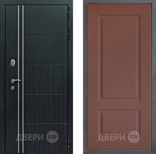 Входная металлическая Дверь Дверной континент Теплолюкс Дизайн ФЛ-617 Ясень шоколадный в Павловском Посаде