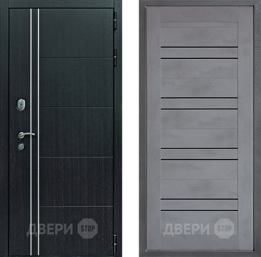 Входная металлическая Дверь Дверной континент Теплолюкс Дизайн ФЛ-49 Бетон серый в Павловском Посаде