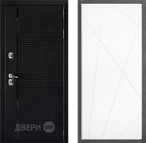 Входная металлическая Дверь Дверной континент ДК-1 ФЛ-655 Белый софт в Павловском Посаде