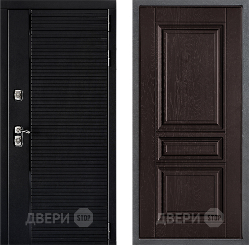 Входная металлическая Дверь Дверной континент ДК-1 ФЛ-243 Дуб шоколадный в Павловском Посаде