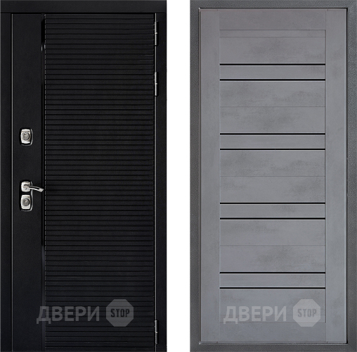 Входная металлическая Дверь Дверной континент ДК-1 ФЛ-49 Бетон серый в Павловском Посаде