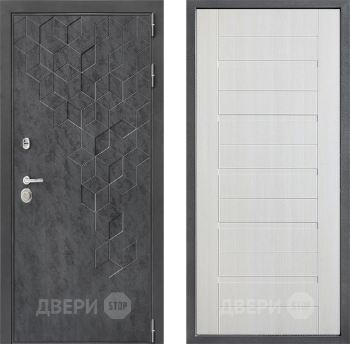 Входная металлическая Дверь Дверной континент ДК-3/713 ФЛ-70 Лиственница белая в Павловском Посаде