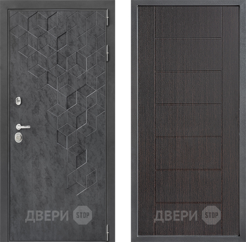 Входная металлическая Дверь Дверной континент ДК-3/713 ФЛ-Лайн Венге в Павловском Посаде