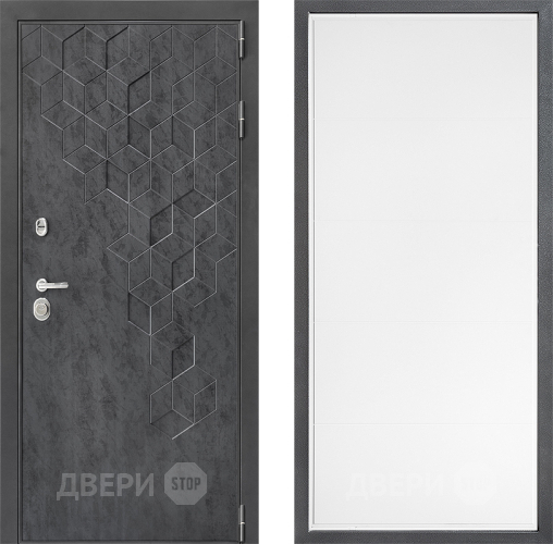 Входная металлическая Дверь Дверной континент ДК-3/713 ФЛ-649 Белый софт в Павловском Посаде