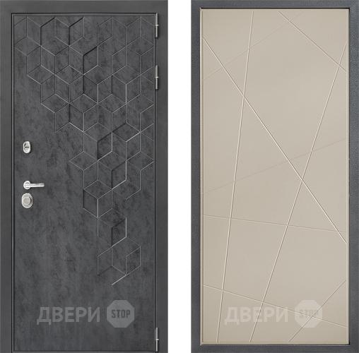 Входная металлическая Дверь Дверной континент ДК-3/713 ФЛ-655 Капучино в Павловском Посаде