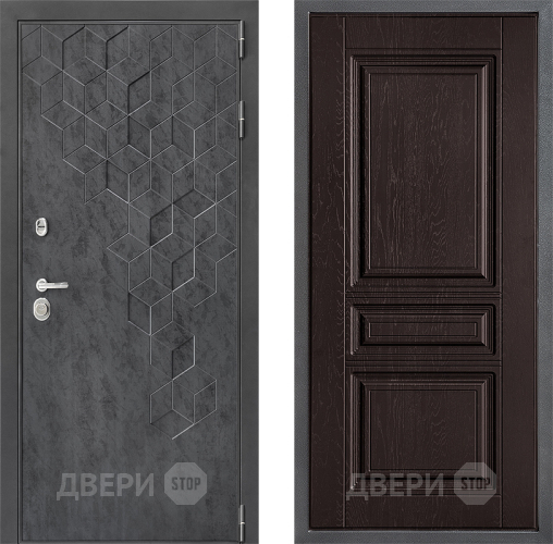 Входная металлическая Дверь Дверной континент ДК-3/713 ФЛ-243 Дуб шоколадный в Павловском Посаде
