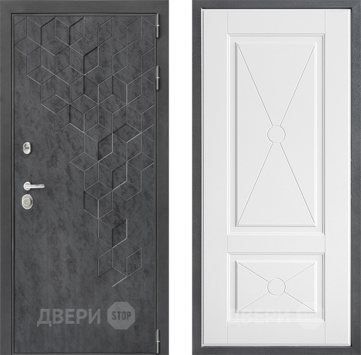 Входная металлическая Дверь Дверной континент ДК-3/713 ФЛ-617 Софт милк в Павловском Посаде
