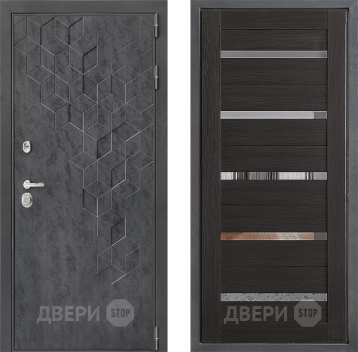 Входная металлическая Дверь Дверной континент ДК-3/713 ФЛ-47 Венге в Павловском Посаде
