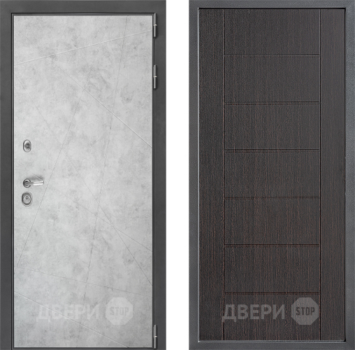 Входная металлическая Дверь Дверной континент ДК-3/743 ФЛ-Лайн Венге в Павловском Посаде