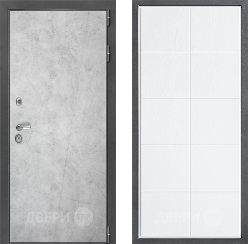 Входная металлическая Дверь Дверной континент ДК-3/743 ФЛ-Кватро Белое дерево в Павловском Посаде