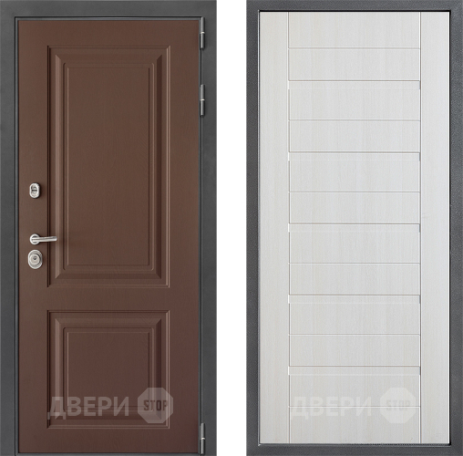 Входная металлическая Дверь Дверной континент ДК-3/729 ФЛ-70 Лиственница белая в Павловском Посаде