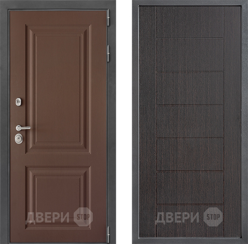 Входная металлическая Дверь Дверной континент ДК-3/729 ФЛ-Лайн Венге в Павловском Посаде
