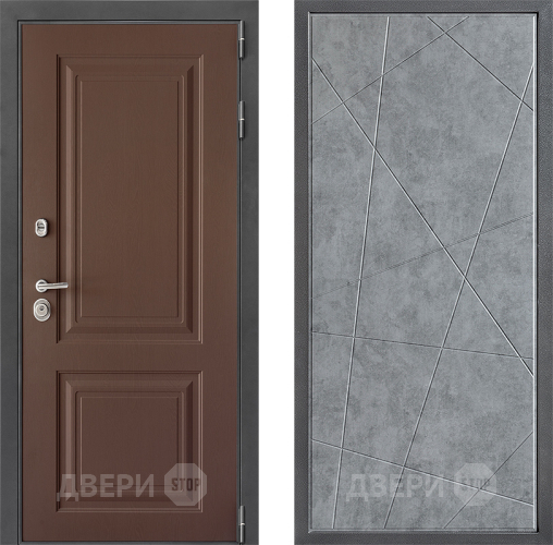 Входная металлическая Дверь Дверной континент ДК-3/729 ФЛ-655 Бетон серый в Павловском Посаде