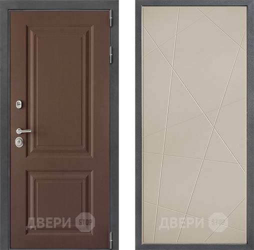 Входная металлическая Дверь Дверной континент ДК-3/729 ФЛ-655 Капучино в Павловском Посаде