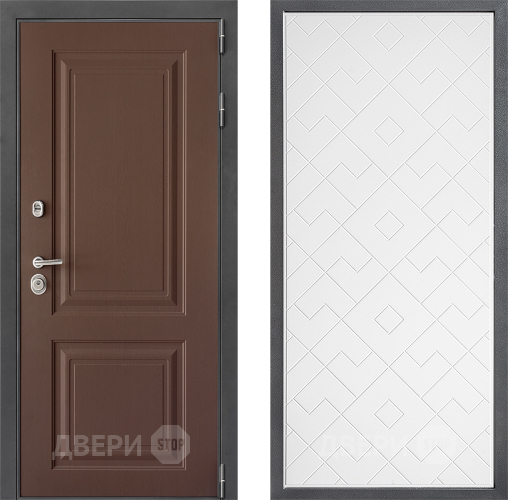 Дверь Дверной континент ДК-3/729 ФЛ-Тиффани Белый софт в Павловском Посаде