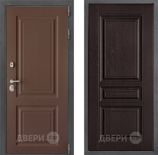 Входная металлическая Дверь Дверной континент ДК-3/729 ФЛ-243 Дуб шоколадный в Павловском Посаде