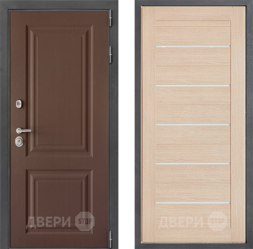 Входная металлическая Дверь Дверной континент ДК-3/729 ФЛ-46 Капучино в Павловском Посаде