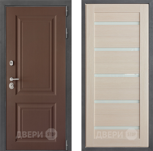 Входная металлическая Дверь Дверной континент ДК-3/729 ФЛ-47 Капучино в Павловском Посаде