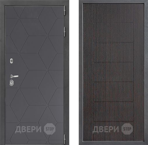 Входная металлическая Дверь Дверной континент ДК-3/744 ФЛ-Лайн Венге в Павловском Посаде