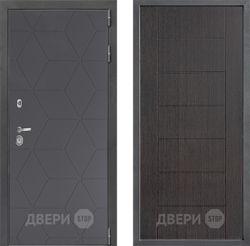 Входная металлическая Дверь Дверной континент ДК-3/744 ФЛ-Лайн Венге в Павловском Посаде