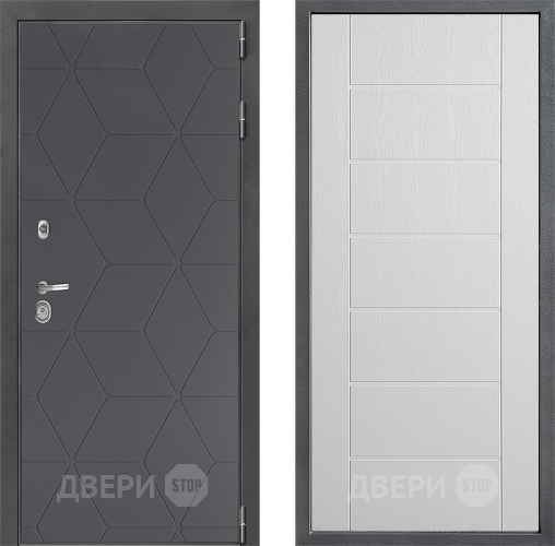 Входная металлическая Дверь Дверной континент ДК-3/744 ФЛ-Лайн Белое дерево в Павловском Посаде