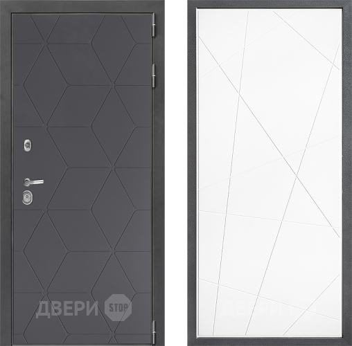 Входная металлическая Дверь Дверной континент ДК-3/744 ФЛ-655 Белый софт в Павловском Посаде