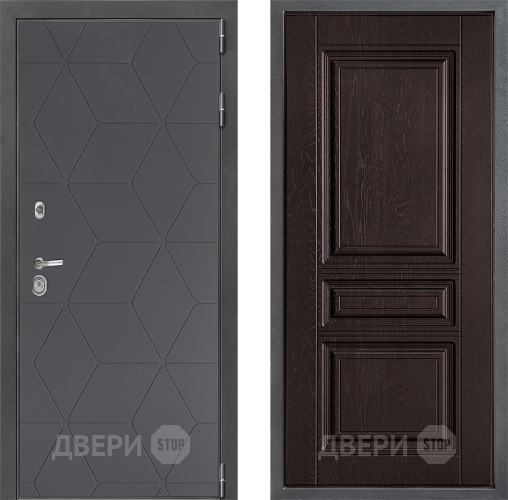 Входная металлическая Дверь Дверной континент ДК-3/744 ФЛ-243 Дуб шоколадный в Павловском Посаде