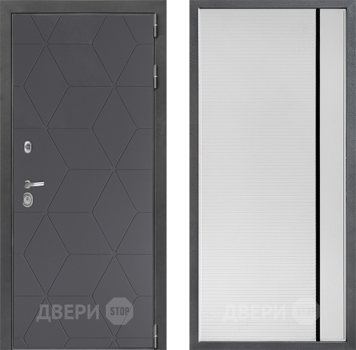 Дверь Дверной континент ДК-3/744 ФЛ-757 Черное Стекло Софт милк в Павловском Посаде