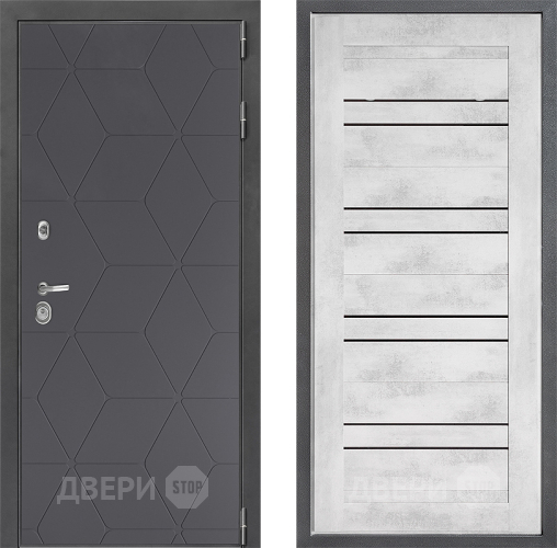 Входная металлическая Дверь Дверной континент ДК-3/744 ФЛ-49 Бетон снежный в Павловском Посаде